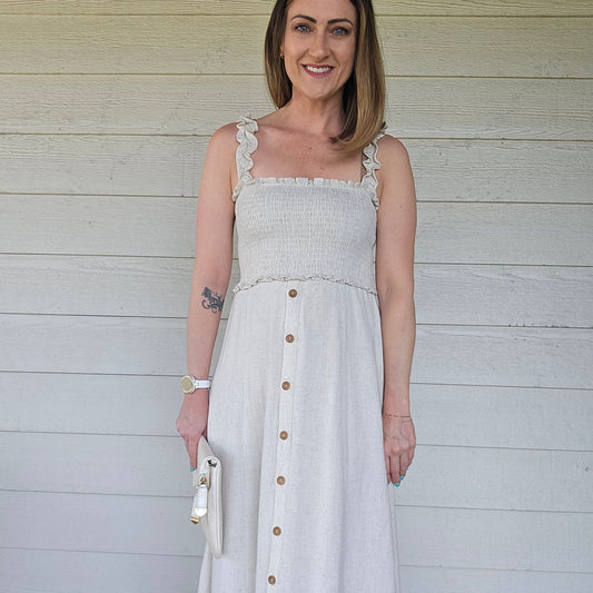 Linen Midi Dress