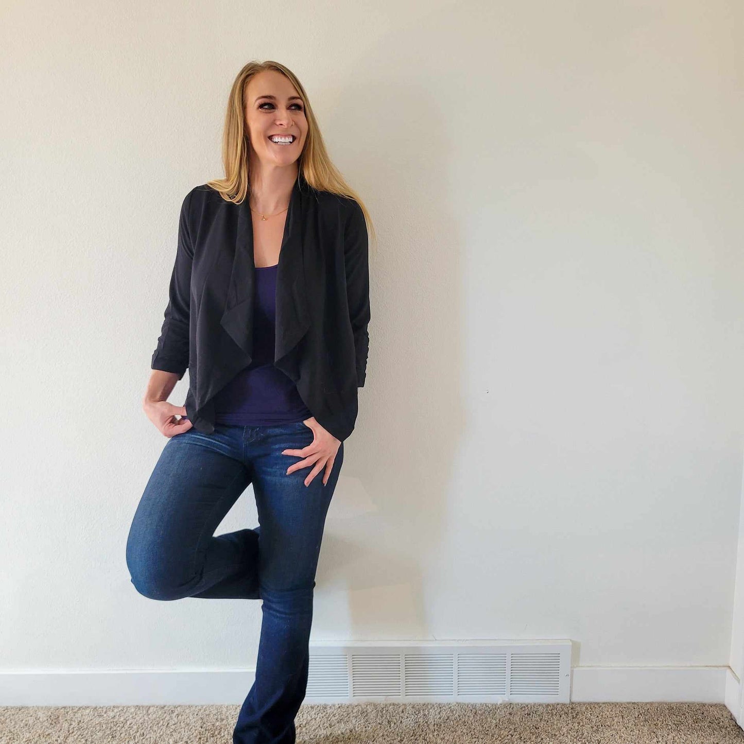 Drapey Black Blazer