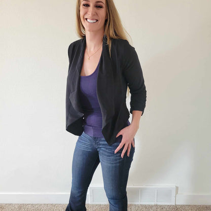 Drapey Black Blazer
