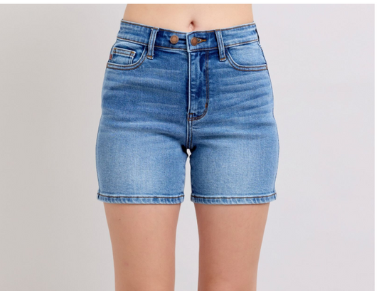 Judy Blue Double Button Denim Shorts