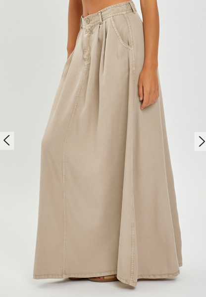 Khaki Maxi Skirt