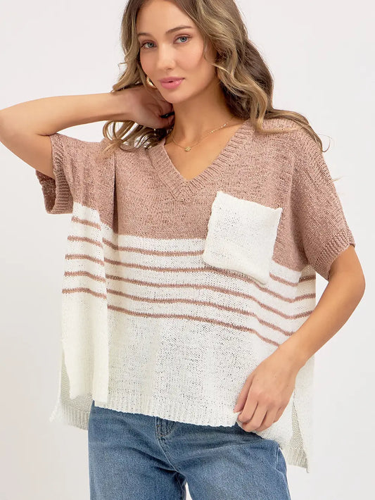 Mauve Knitted Top