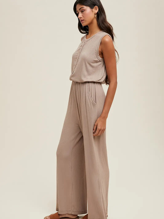 Mocha Jumpsuit
