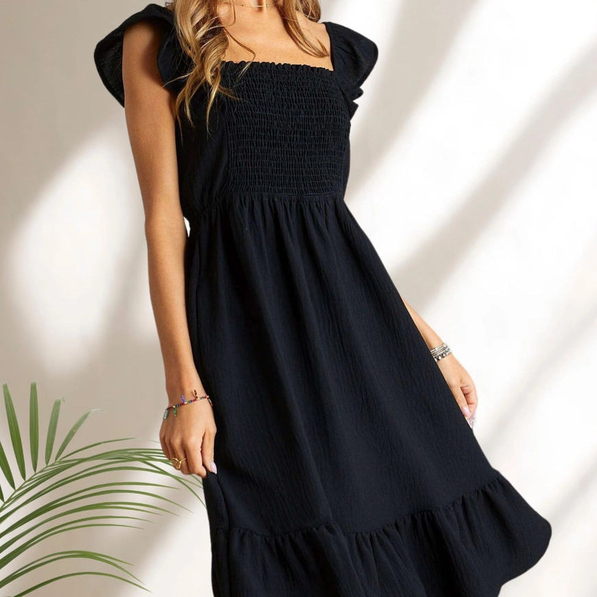 Black Ruffle Dress