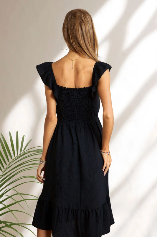 Black Ruffle Dress