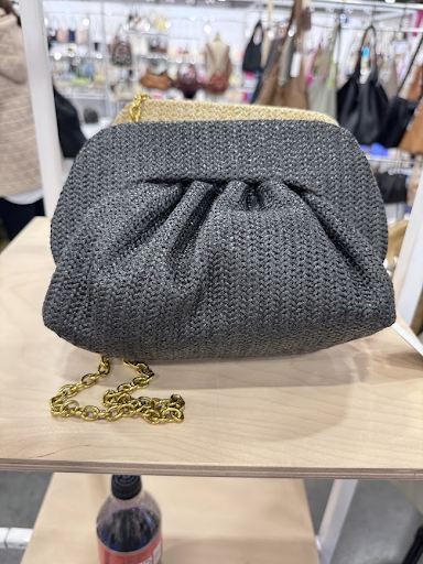 Black Woven Clutch