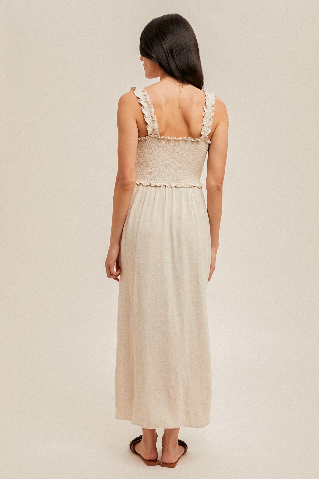 Linen Midi Dress