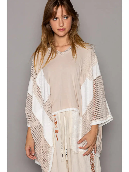 Oatmeal Boho Top