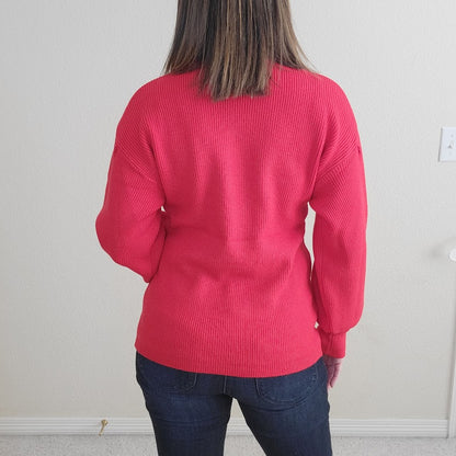 Red Turtleneck Sweater